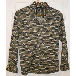 Truth Substance Common Sense Men's M STRETCH‎ Camouflage Button Up Shirt COOL